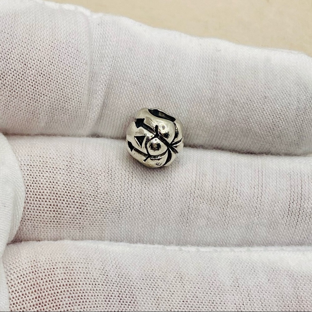 EUC Pandora 790393 Sterling Silver Halloween Jack-O-Lantern Pumpkin Bead - Picture 5 of 8